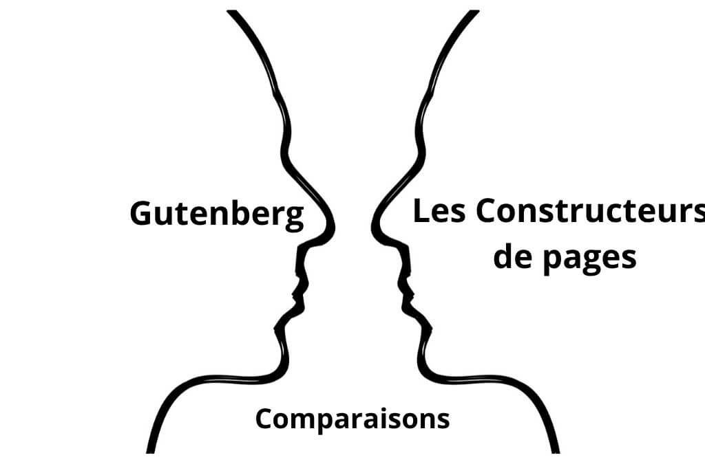 Comparaison de l'éditeur Gutenberg avec les constructeurs de pages WordPress.